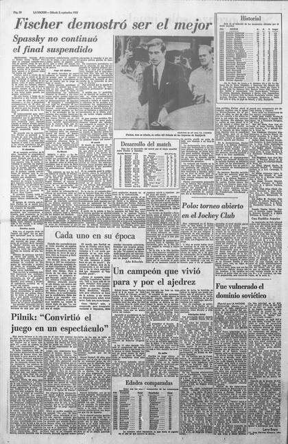 La nota de LA NACION publicada el 2 de septiembre de 1972.