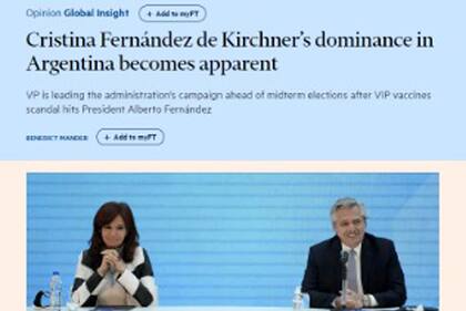 La nota en el Financial Times