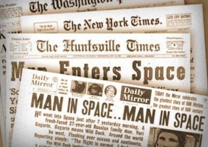 La noticia del vuelo espacial de Gagarin fue portada de todos los medios