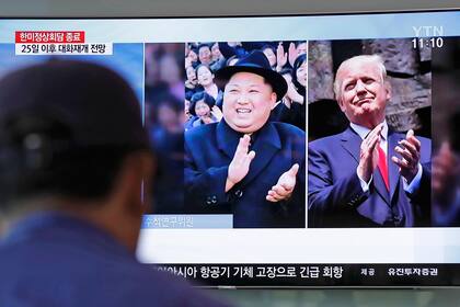 La noticia en la televisin surcoreana