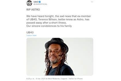 La noticia la dieron a conocer desde la cuenta oficial de la banda