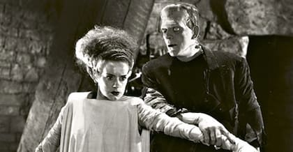 La novia de Frankenstein, de James Whale (1931), con Elsa Lanchester y Boris Karloff