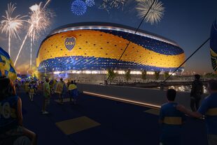La nueva Bombonera en la Isla Demarchi. Arq. Ernesto Lombardi & Asoc.