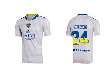 La nueva camiseta de Boca, con números bicolores