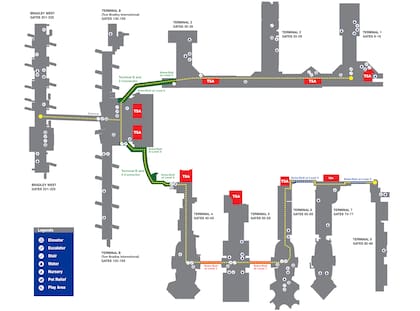 La nueva conexión tiene aproximadamente 3 kilómetros desde la Terminal 1 a la Terminal 8