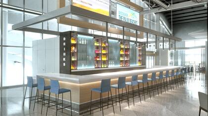 La nueva estación de Brightline, en el Aeropuerto Internacional de Orlando