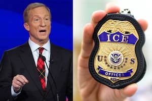 El arrepentimiento del candidato de California Tom Steyer por el financiamiento a centros del ICE