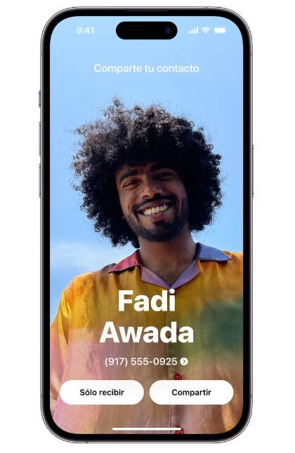 La nueva función NameDrop permite intercambiar información con otros dispositivos móviles