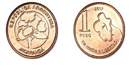 La nueva familia de monedas que en su anverso llevan imágenes de "árboles de la Argentina" fue inaugurada casi un año antes por la de $1, con la figura del jacarandá.