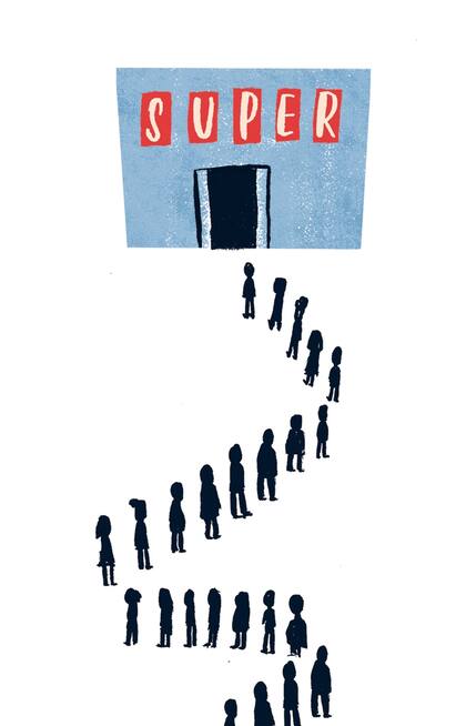 La nueva normalidad: hacer fila en todos lados.