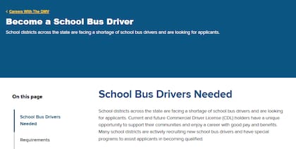 La nueva oferta laboral publicada por el DMV de Nueva York