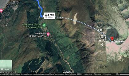 La nueva ruta que sugiere Google Maps a partir de la advertencia de Montaineering Scotland