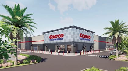 La nueva sucursal de Cotsco en Daytona Beach tendrá en su fachada un diseño que hace alusión a las carreras de autos