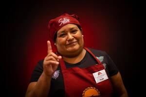 La número uno de la empanada salteña: Gloria del Valle Aguirre.