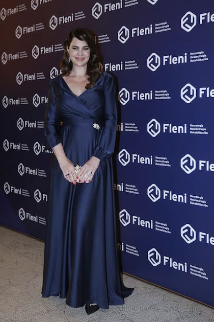 La nutricionista Romina Pereiro en la gala del Fleni