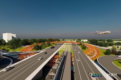 La obra consta de un túnel y un puente