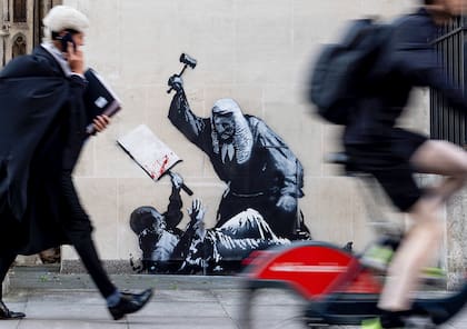 La obra de Banksy que apareció en septiembre en Londres