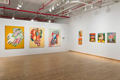 La obra de Benedit, en las paredes de la galería Islaa