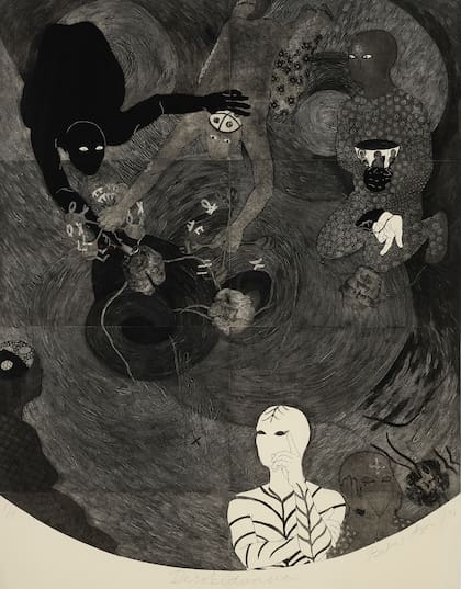 la obra de la cubana Belkis Ayón se muestra por primera vez en Malba Puertos; en julio tendrá una muestra individual en la sede central