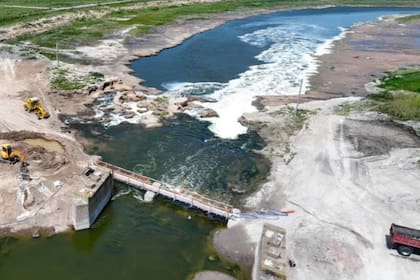 La obra del Plan Maestro del Río Salado