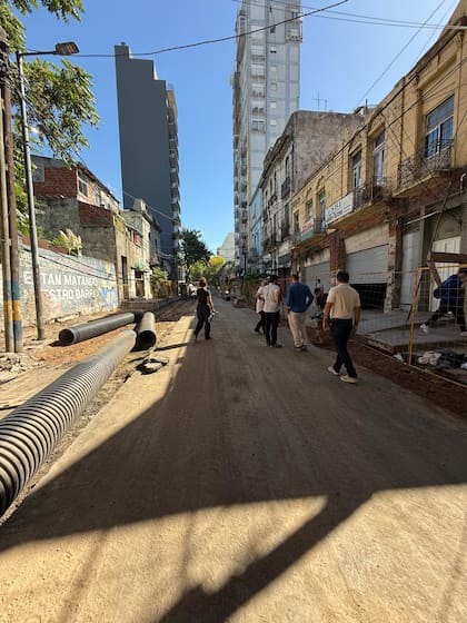 La obra en la calle Necochea ya está en marcha (Foto: GCBA)