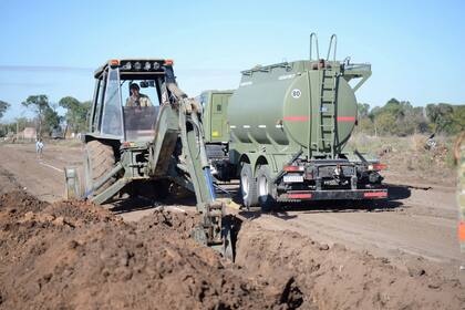 La obra que iniciaron los oficiales del Ejército quedó inconclusa por falta de financiación.