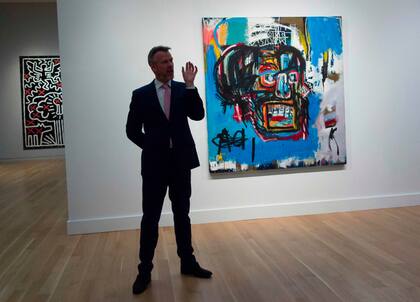 La obra sin título de Basquiat exhibida antes de su subasta en Sotheby''s