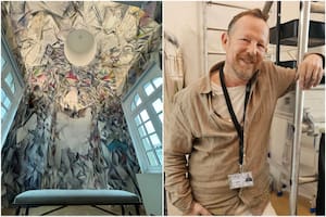 El argentino de las camas y los mapas pintó una capilla cubista en París, el mayor encargo de su vida