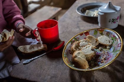 El desayuno antes de partir a la escuela