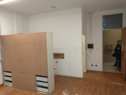 La oficina del edificio en el que Diego Guastini había montado su organización financiera para lavar dinero narco