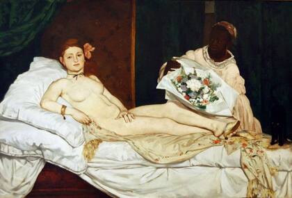 La Olimpia de Manet no es una chica tímida y recatada; no está a merced de los hombres.