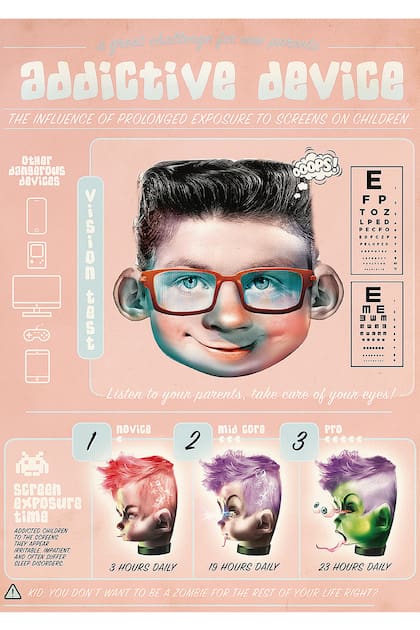 La OMS ha declarado que hasta los 2 años no debe haber nada de pantallas (eso incluye a la tevé). A partir de esa edad hasta los 5 años, no debe exceder de una hora.