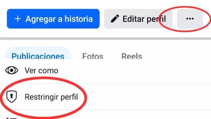 La opción de "restringir perfil" está disponible para los usuarios de Facebook
