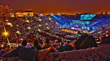 La ópera "Madame Butterfly" de Giacomo Puccini en la Arena de Verona durante el popular festival anual de ópera en verano.
Foto: Getty Images