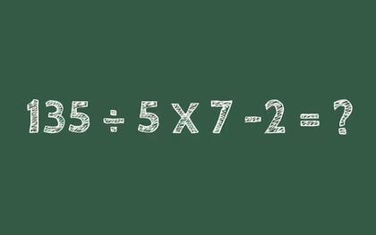 La operación matemática a resolver