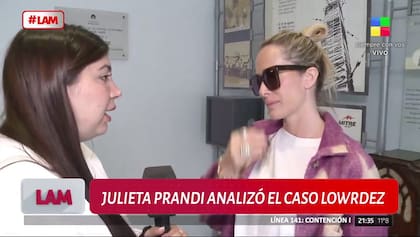 La opinión de Julieta Prandi sobre el caso de Lourdes de Bandana (Captura: América TV)