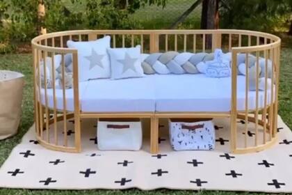 La original cuna multifuncional de Amancio Vicuña, el hijo de ocho meses de la China Suárez