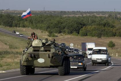 Tanques rusos en la frontera con Ucrania