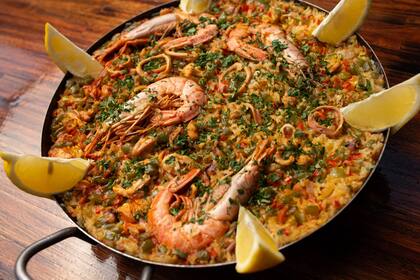 La paella del restaurante de Ohno