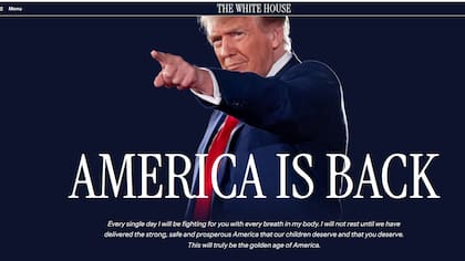 La página de la Casa Blanca