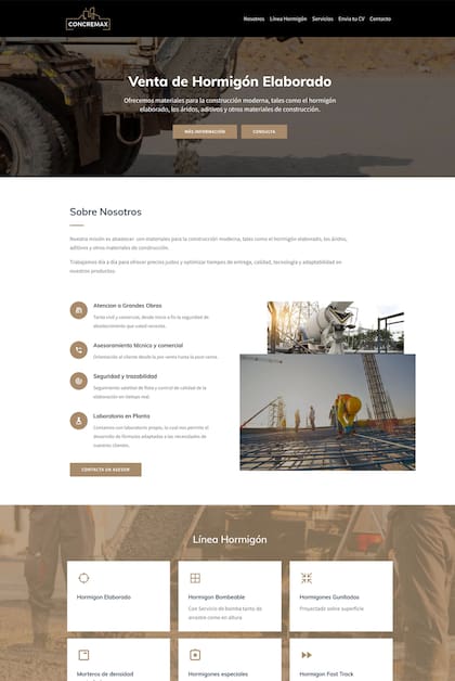 La página web de la empresa que para la Justicia era una pantalla