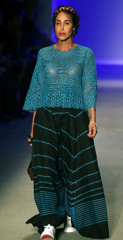 La paleta de los azules, muy presente en la colección de Ronaldo Fraga