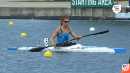 La palista argentina Brenda Rojas