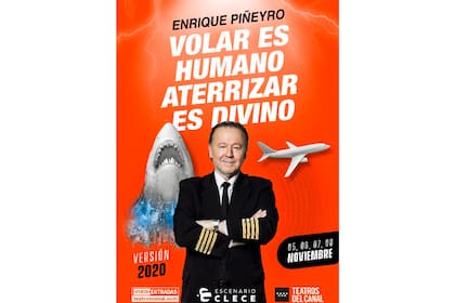 La pancarta con la que se promociona el espectáculo de Piñeyro en España