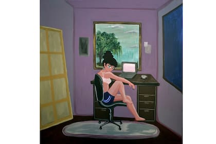 Fátima Pecci hizo en el verano una serie de chicas de entrecasa que iba a mostrar en arteBA