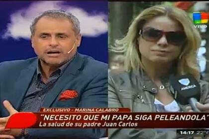 La panelista se conmovió al hablar sobre el estado de salud de Juan Carlos Calabró