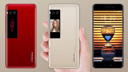 La pantalla adicional del Meizu 7 Pro sirve para la lectura de notificaciones, alertas y también para tener una vista previa de una autofoto