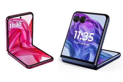 La pantalla interna del Razr 50 Utra ofrece un panel pOLED de 6,9 pulgadas, como el modelo de 2023; la pantalla externa hora es más grande, de 4 pulgadas