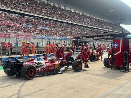 La parada en boxes de Ferrari