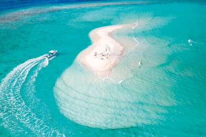 La paradisíaca isla donde se realizó la ceremonia organizada por los cinco hijos de la pareja.